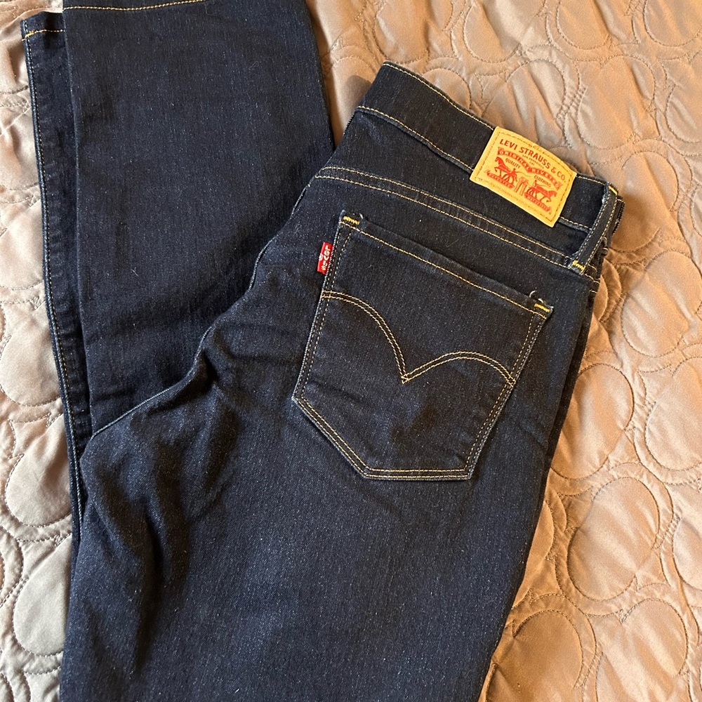 Levi's Black Straight Jeans Timeless Style